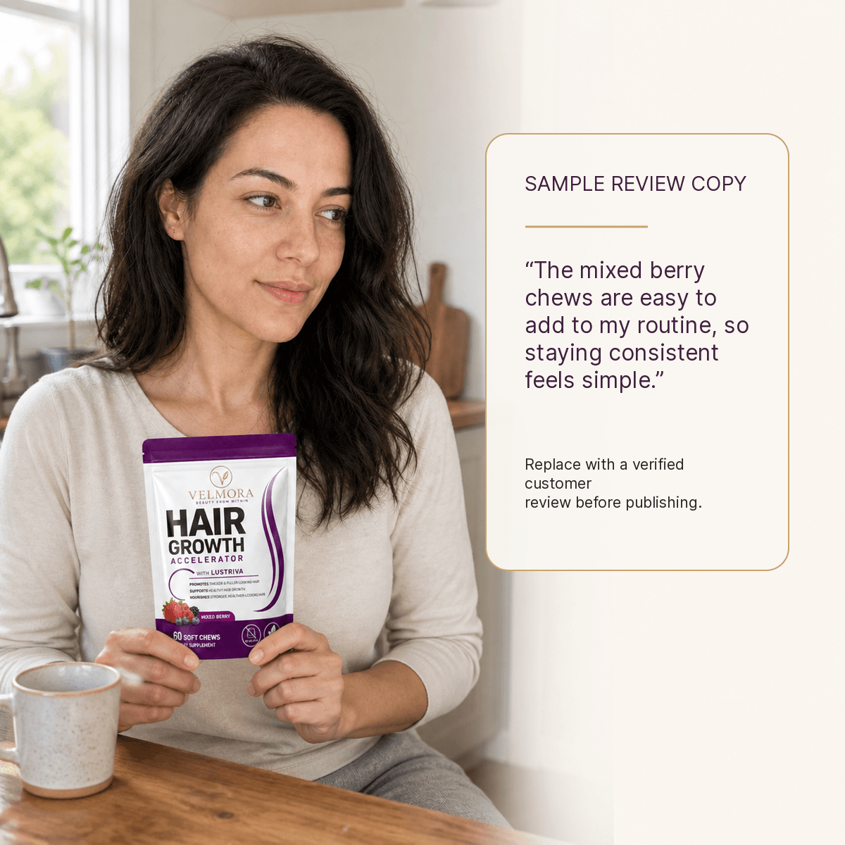VELMORA Hair Growth Accelerator Soft Chews